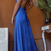 Vestido Multiforma Plisado Azul Eléctrico 