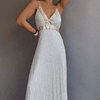 Maxi Vestido INDI PLATEADO