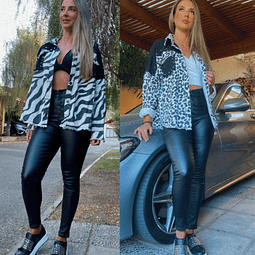 Chaqueta BICOLOR CEBRA O PRINT