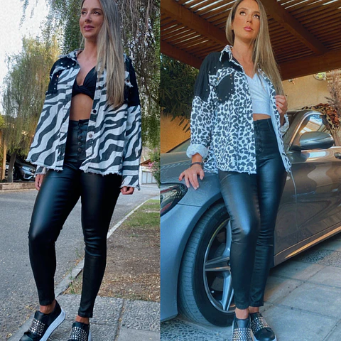 Chaqueta BICOLOR CEBRA O PRINT