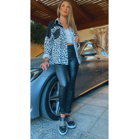 Chaqueta BICOLOR CEBRA O PRINT