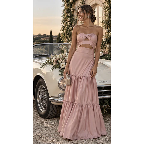 Maxi VESTIDO EMMA PALO ROSA
