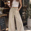 Jeans Palazzo  Crudo con Lazo