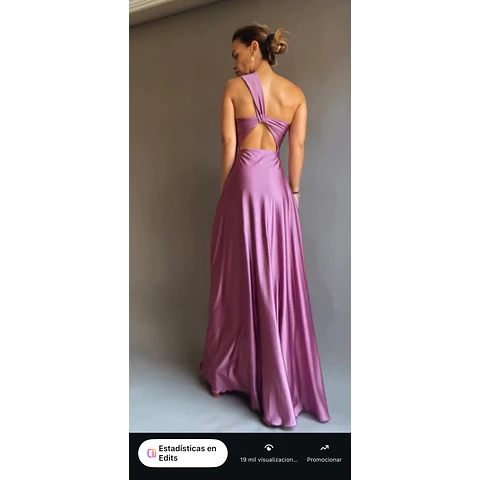 Maxi VESTIDO LUNA MALVA