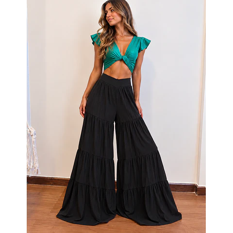Pantalón Palazzo Volantes
