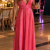 Vestido Multiforma Plisado Fucsia
