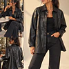 Camisa-Chaqueta Cuero Ecológico