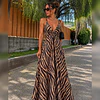 Maxi Vestido Zebra Flow