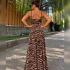 Maxi Vestido Zebra Flow