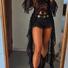 Kimono Encaje Negro