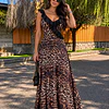 Vestido PRINT, vuelito NEGRO