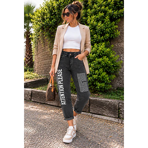 Joggers Jeans Azul/Gris