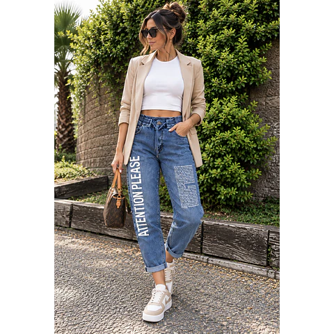Joggers Jeans Azul/Gris
