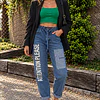 Joggers Jeans Azul/Gris