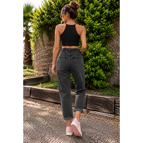 Joggers Jeans Azul/Gris