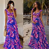 Vestido AMAIA FLORES FUCSIA