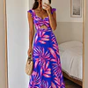 Vestido AMAIA FLORES FUCSIA
