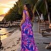 Vestido AMAIA FLORES FUCSIA