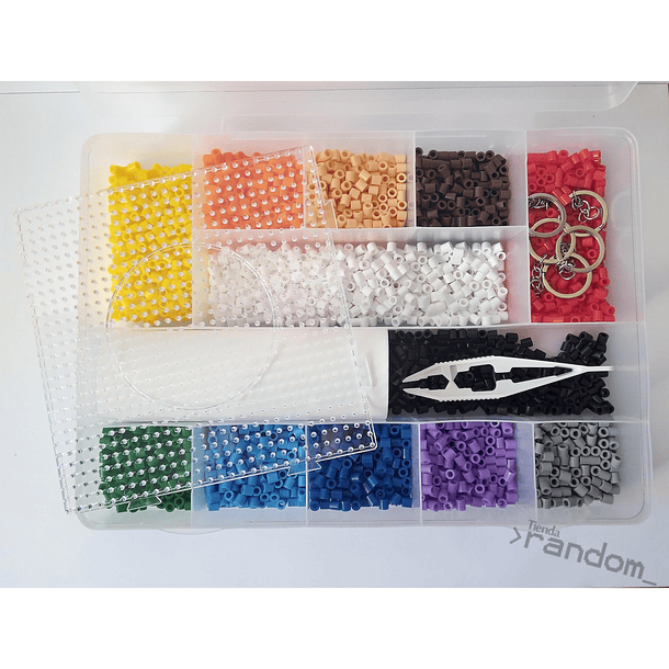 Pack Caja 12 Colores - 3500 beads 1