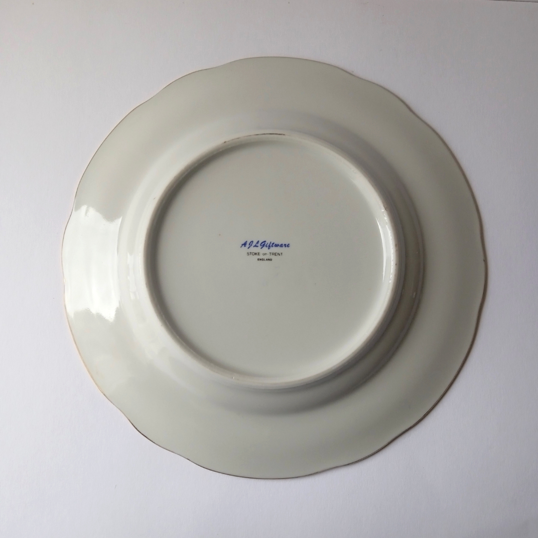 Plato decorativo porcelana inglesa 25º Aniversario 4