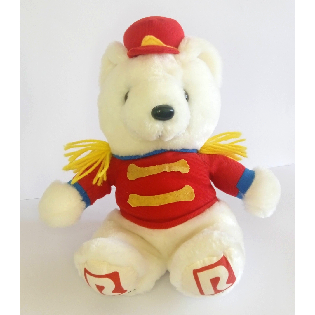 Oso de peluche de tienda Ripley con traje de banda - años 2000 3