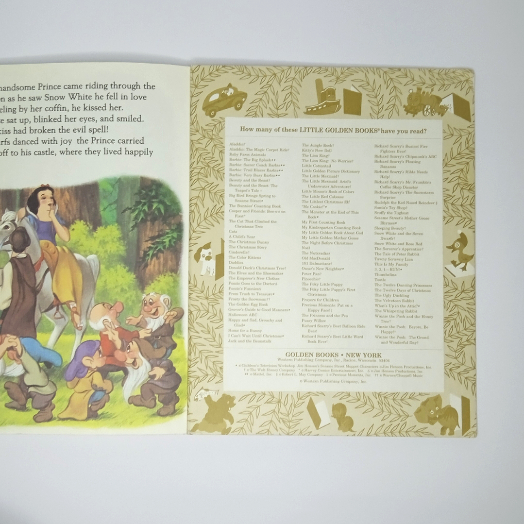 Ocho libros infantiles en inglés de Little Golden Books - 1984 a 1995 6