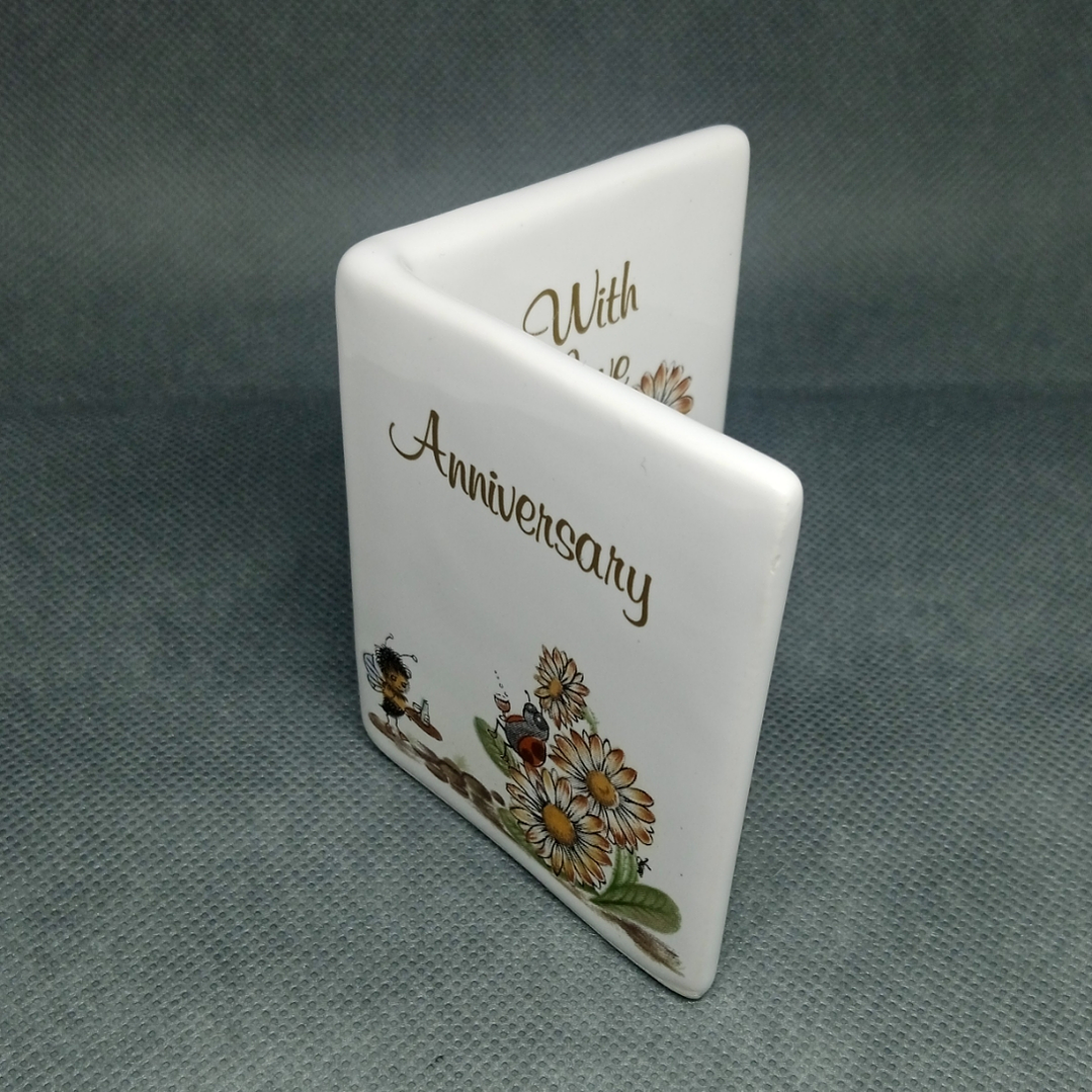 Tarjeta en miniatura de cerámica inglesa - años 80 1