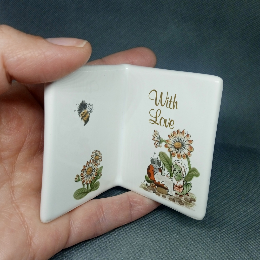 Tarjeta en miniatura de cerámica inglesa - años 80 2