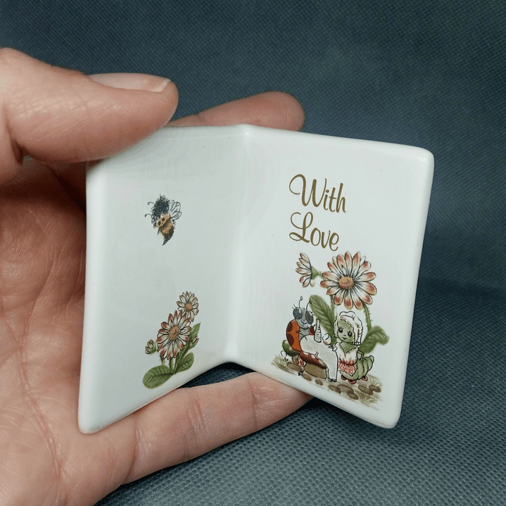 Tarjeta en miniatura de cerámica inglesa - años 80 2