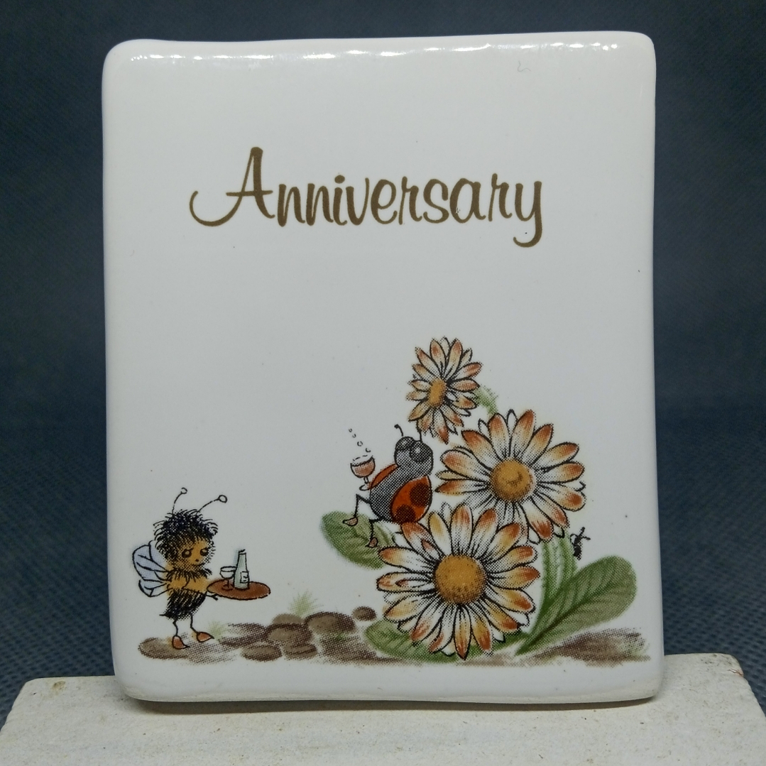 Tarjeta en miniatura de cerámica inglesa - años 80 5