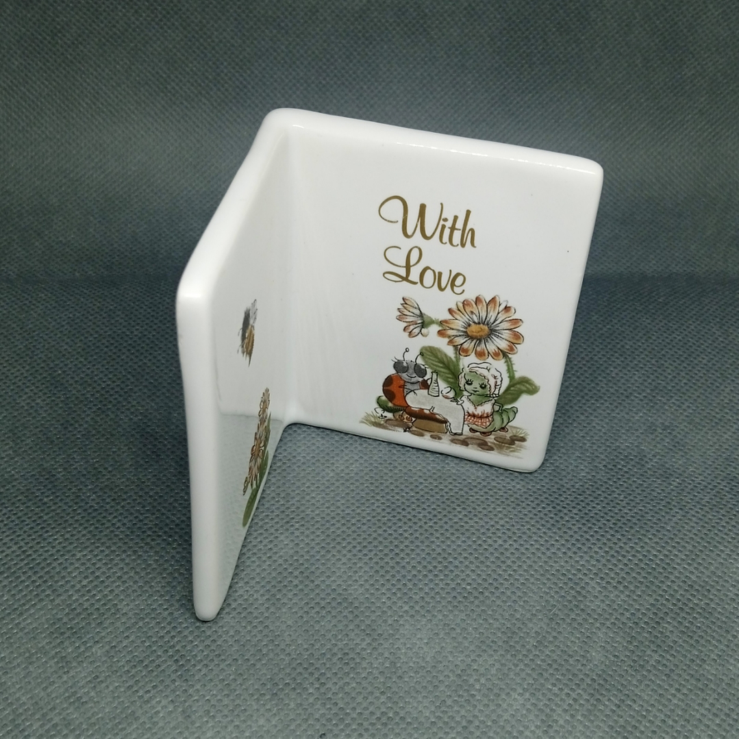 Tarjeta en miniatura de cerámica inglesa - años 80 3