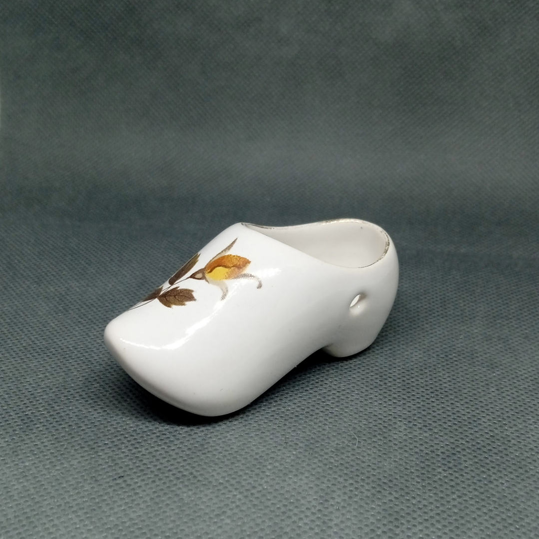 Miniatura vintage de zapato zueco en porcelana - años 70 4