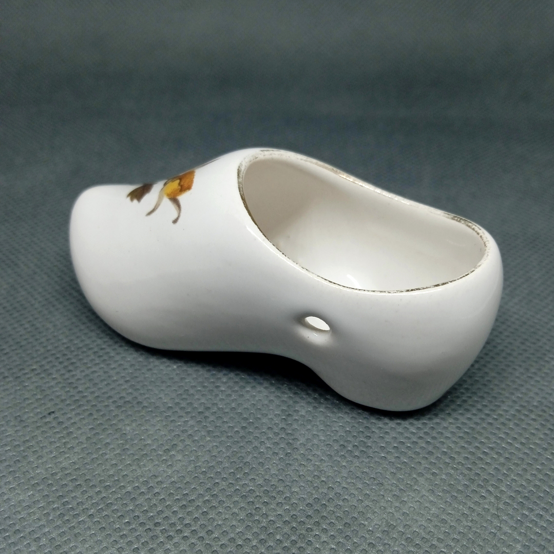 Miniatura vintage de zapato zueco en porcelana - años 70 6