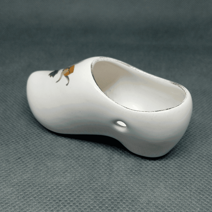 Miniatura vintage de zapato zueco en porcelana - años 70 6