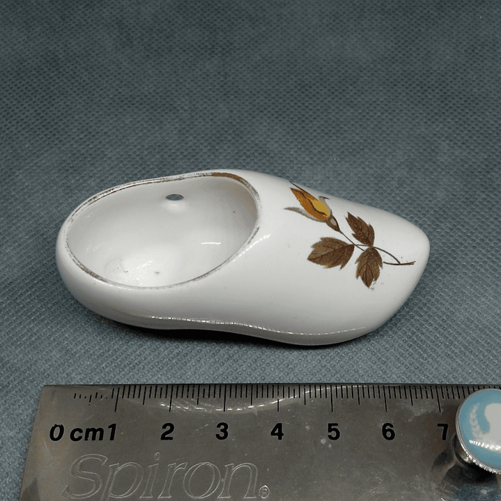 Miniatura vintage de zapato zueco en porcelana - años 70 2