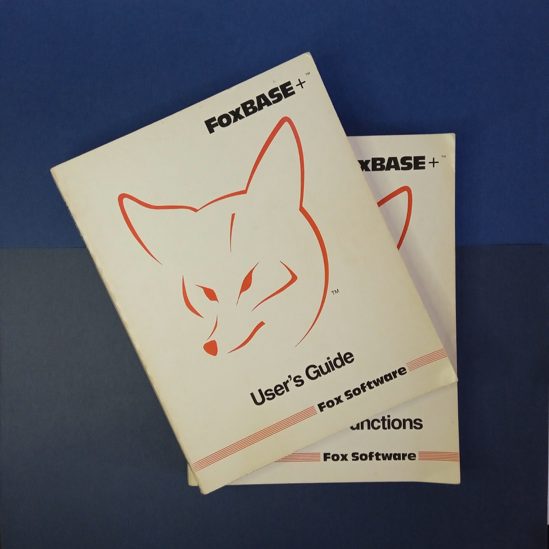 Set de libros oficiales de FoxBASE+ de 1988 en inglés 1