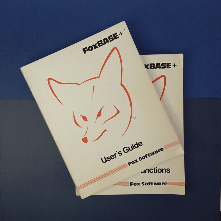 Set de libros oficiales de FoxBASE+ de 1988 en inglés 1