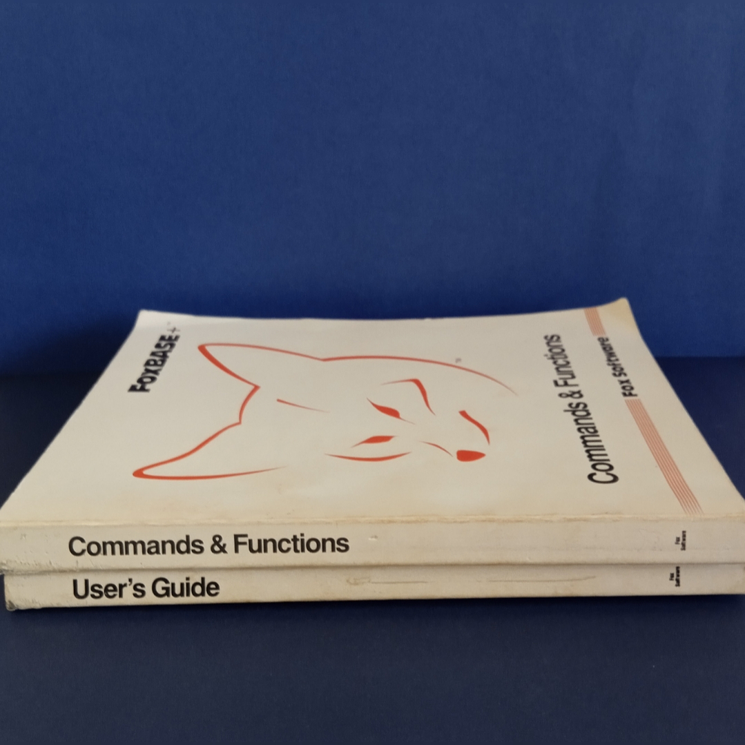Set de libros oficiales de FoxBASE+ de 1988 en inglés 3