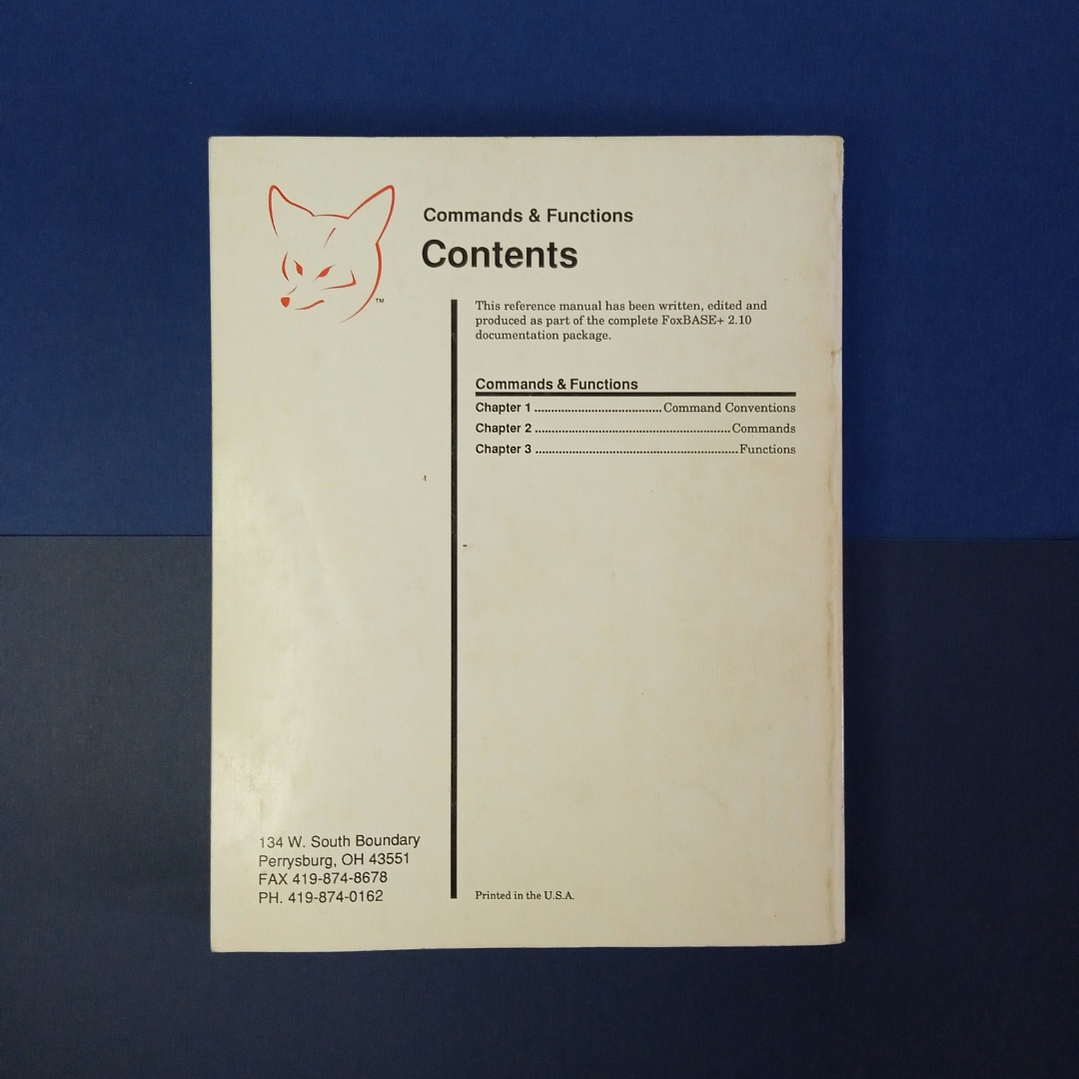 Set de libros oficiales de FoxBASE+ de 1988 en inglés 6