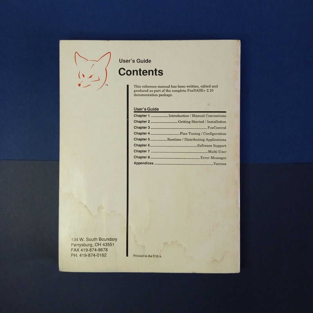 Set de libros oficiales de FoxBASE+ de 1988 en inglés 8