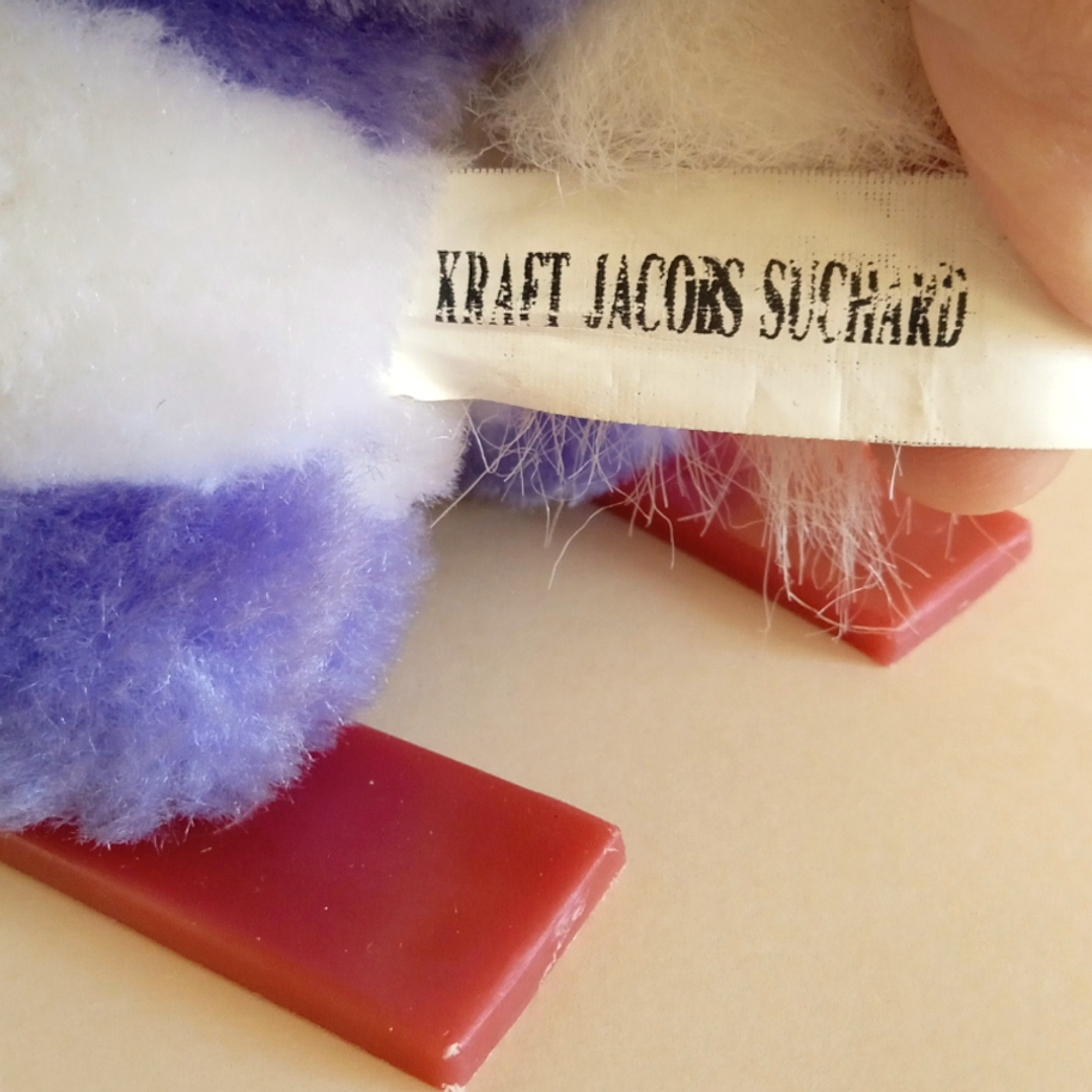 Peluche de vaca Milka en esquíes - Alemania, años 90 4