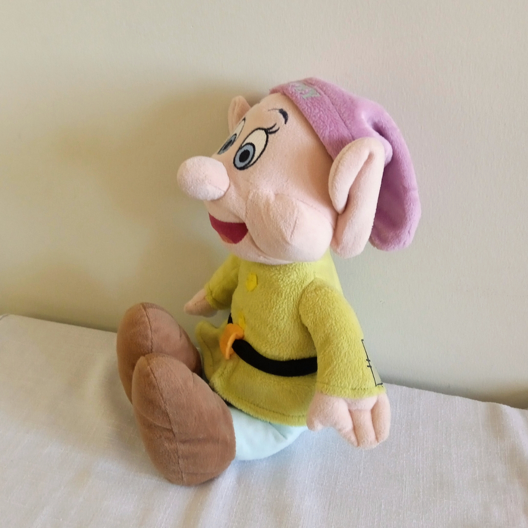 Peluche de Tontín (Dopey) de Blancanieves - Bélgica años 90 3