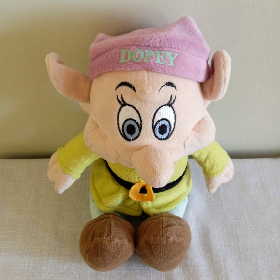 Peluche de Tontín (Dopey) de Blancanieves - Bélgica años 90 7