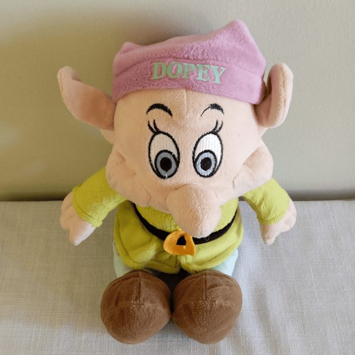 Peluche de Tontín (Dopey) de Blancanieves - Bélgica años 90 7