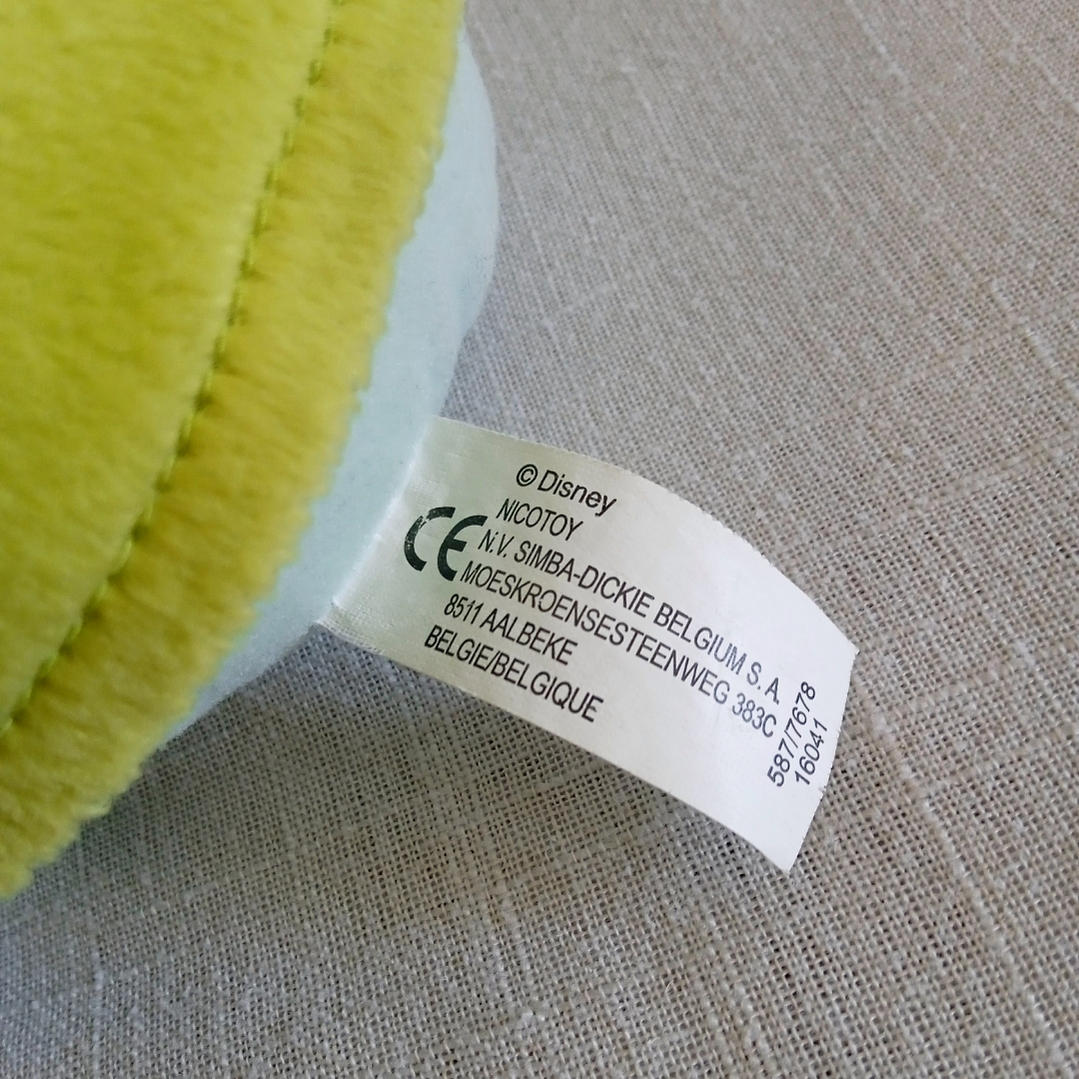 Peluche de Tontín (Dopey) de Blancanieves - Bélgica años 90 4