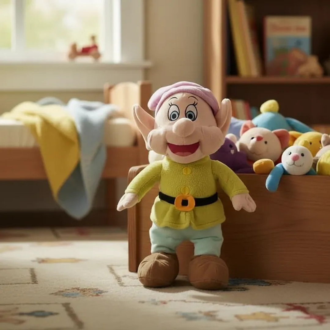 Peluche de Tontín (Dopey) de Blancanieves - Bélgica años 90 8