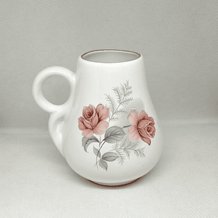 Jarra pequeña decorativa de porcelana - años 70