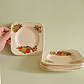 Seis platos decorativos ingleses - Staffordshire 1940 - Miniatura 5