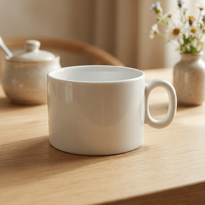 Taza de porcelana Alessi con relieve en la base - 2011 en adelante 6