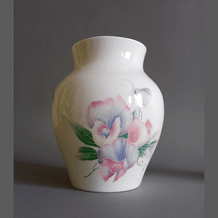 Pareja de floreros de porcelana inglesa Aynsley · años 80